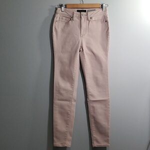 Aeropostale jeans women's size 2 high waisted ankle jegging muted pink fabric